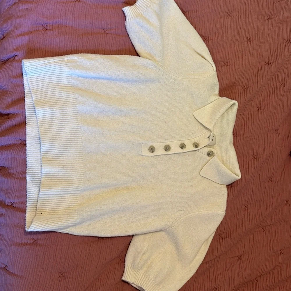wooly collared top 🐑 - Picture 1 of 5